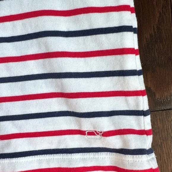 Vineyard Vines Kids Dress in Red and White Stripes - Picture 4 of 4